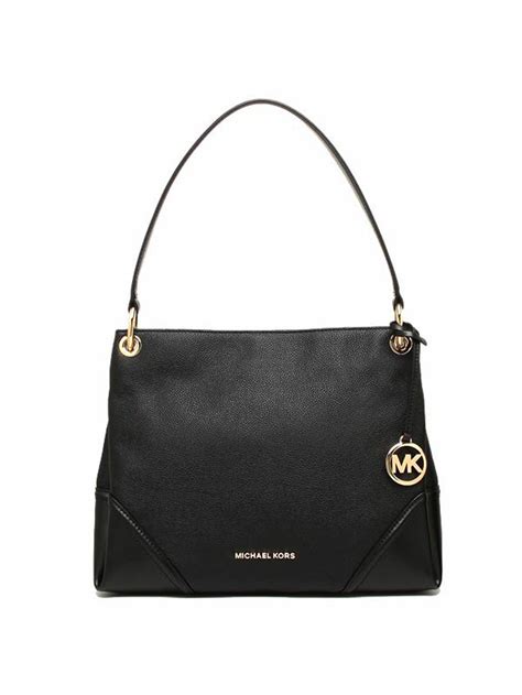 Michael Kors Nicole Leather Medium Shoulder Bag 